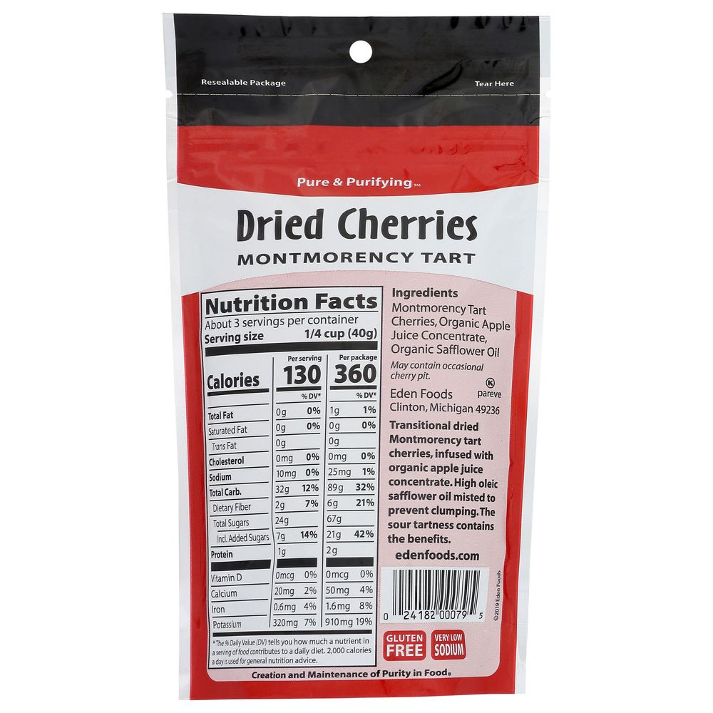 EDEN FOODS: Fruit Dried Cherry Montmorency, 4 oz