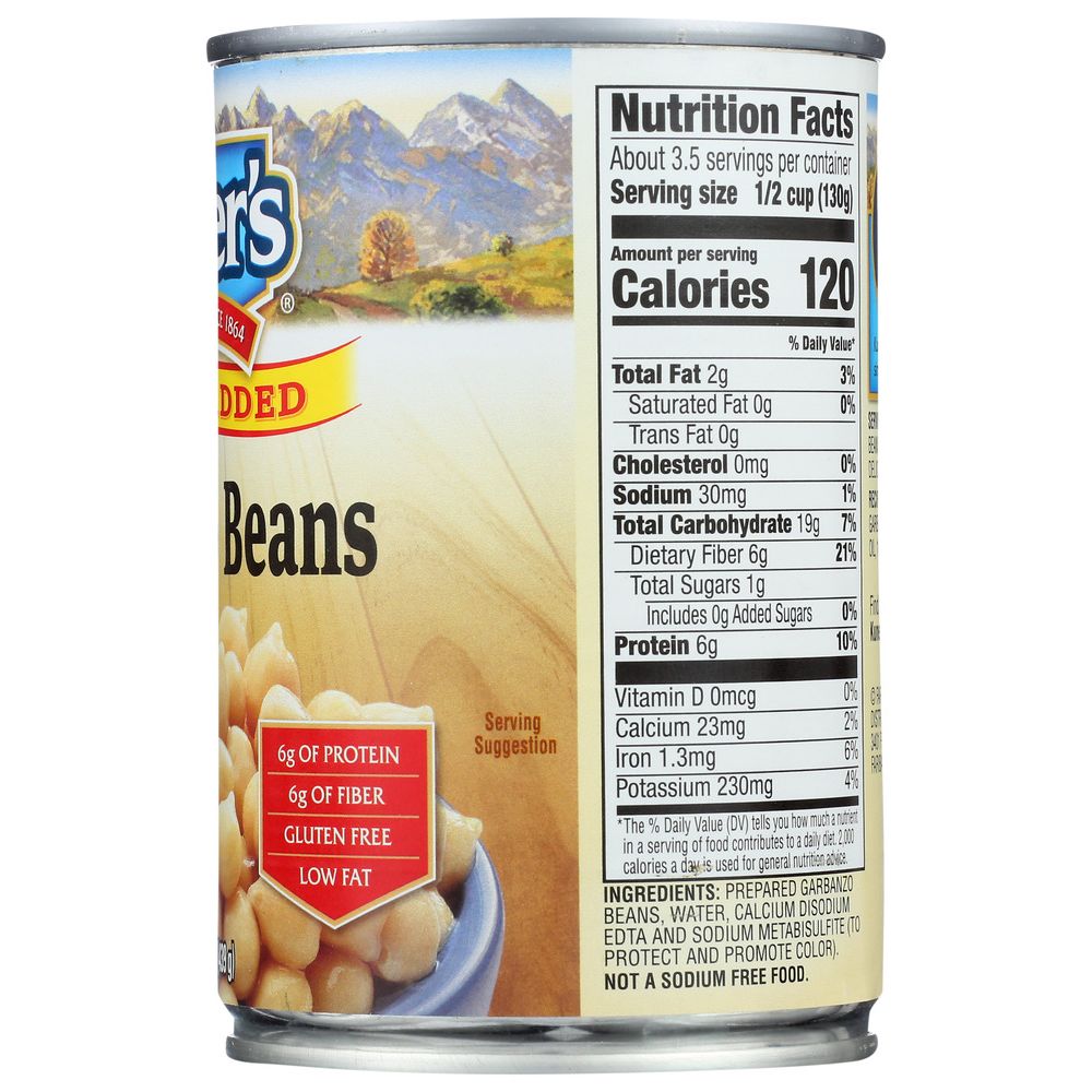 KUNERS: No Salt Added Garbanzo Beans, 15.5 oz