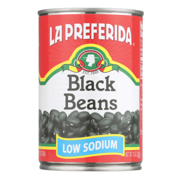 LA PREFERIDA: Bean Blk Low Sodium, 15 oz