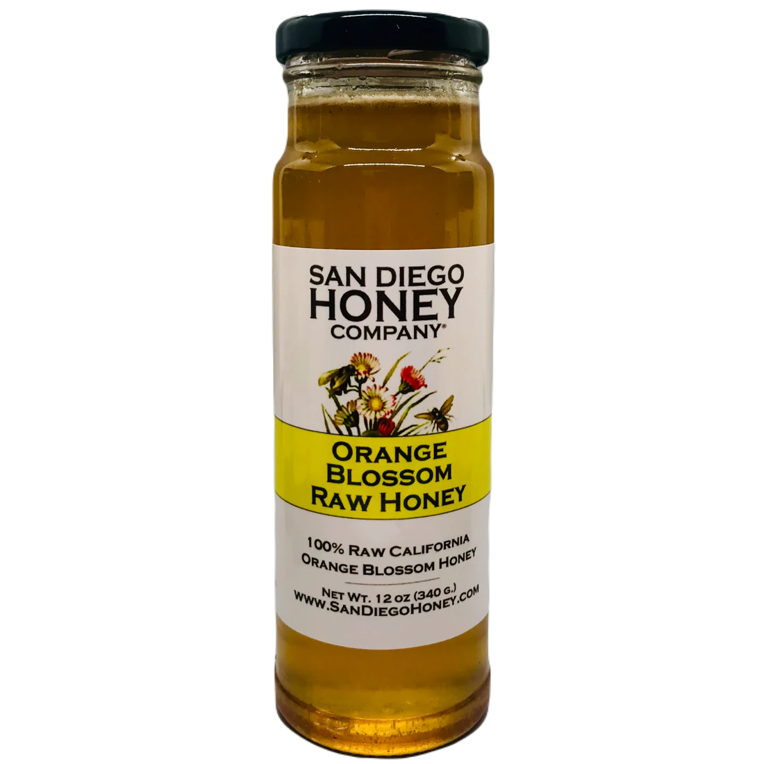 SAN DIEGO HONEY COMPANY: Raw Orange Blossom Honey, 12 oz