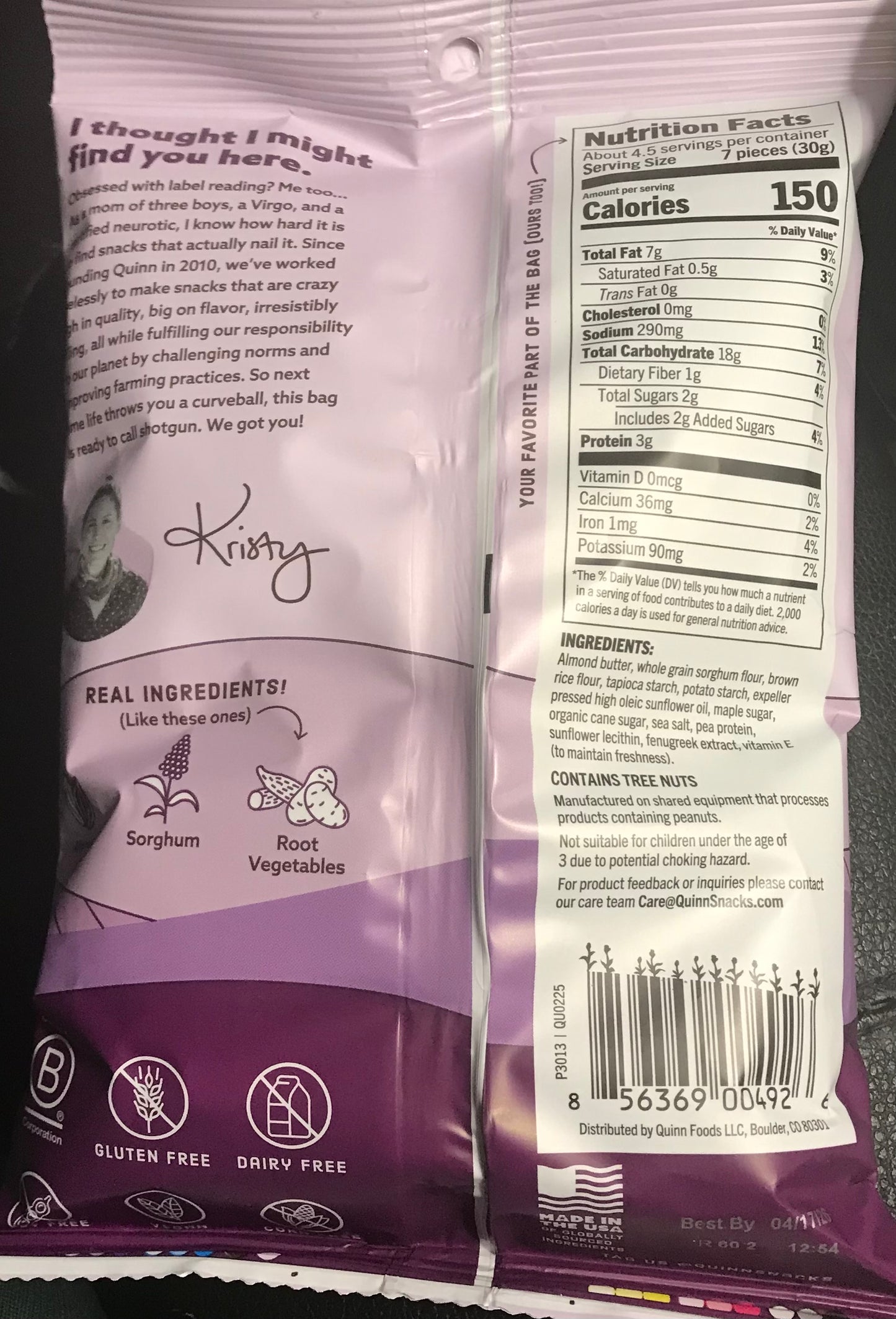 Quinn Maple Almond Butter Filled Pretzel Nuggets