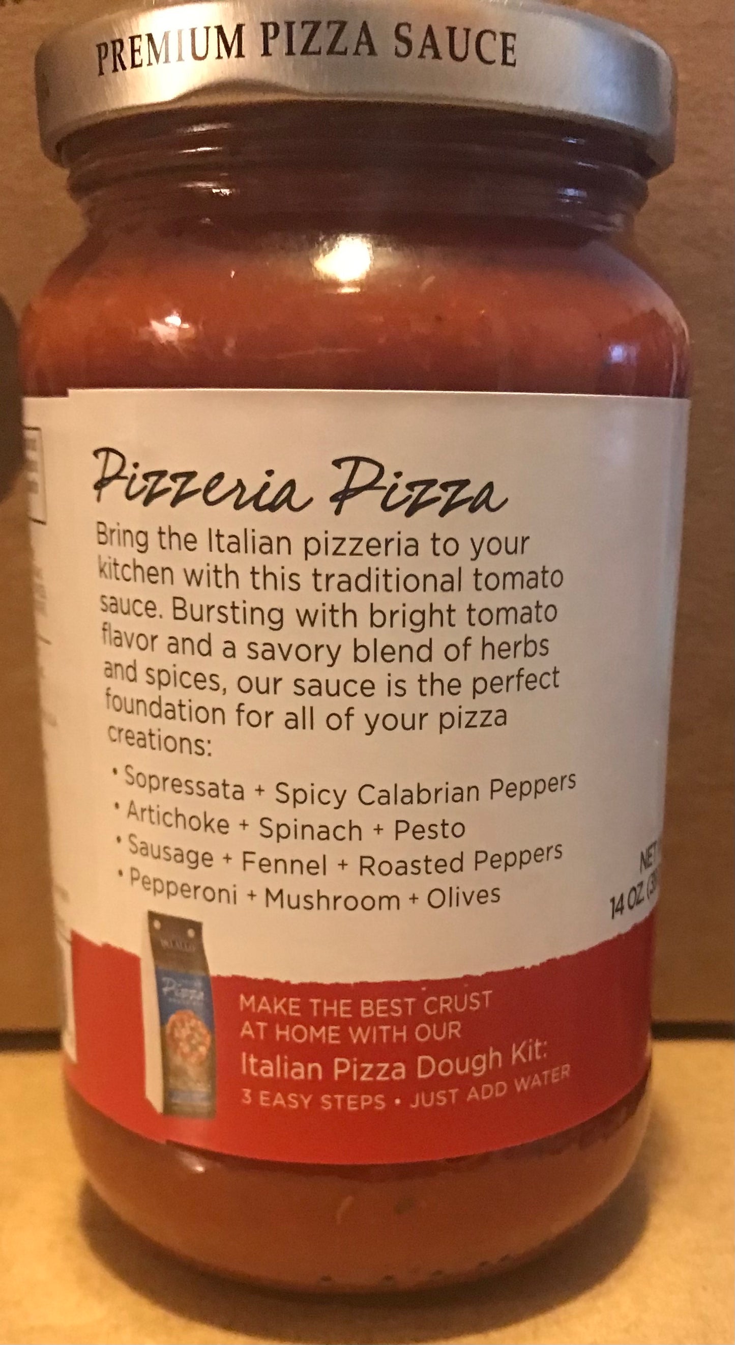 DELALLO: Pizza Sauce Imported Italian, 14 oz