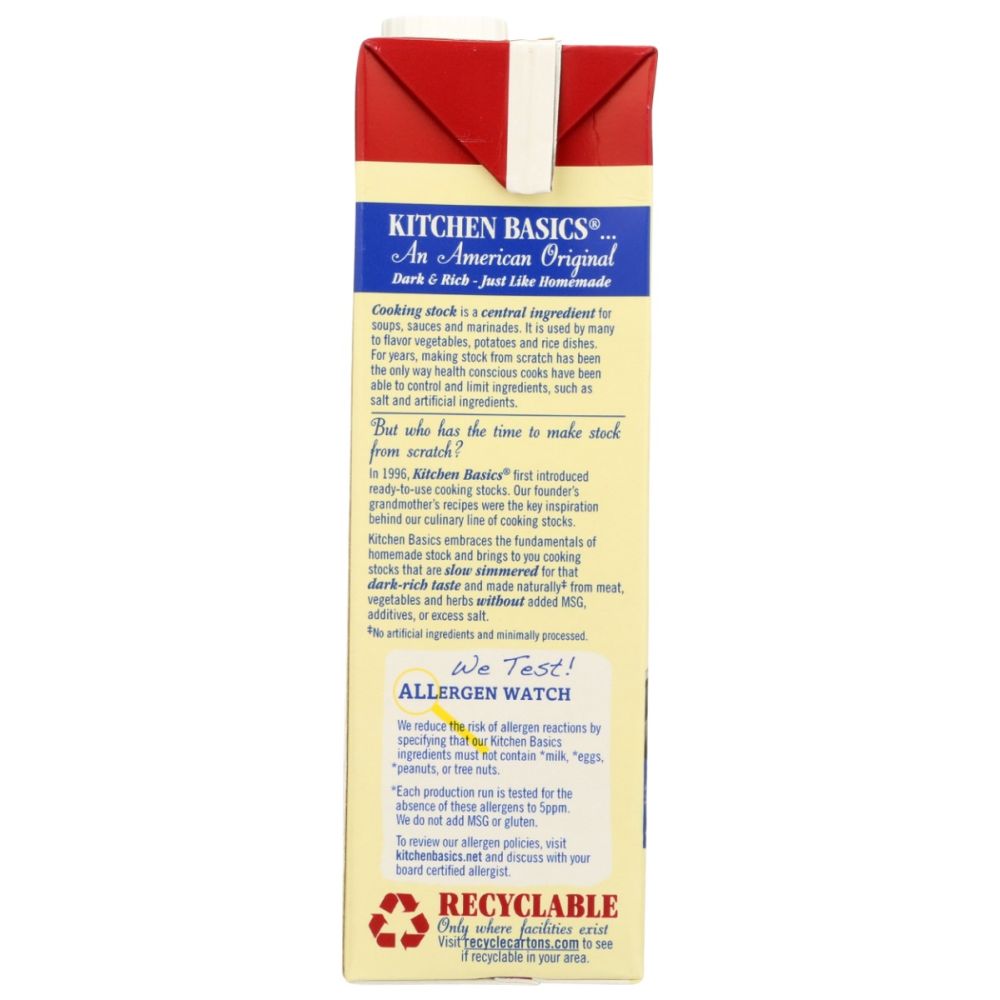 KITCHEN BASICS: Unsalted Beef Stock, 32 oz