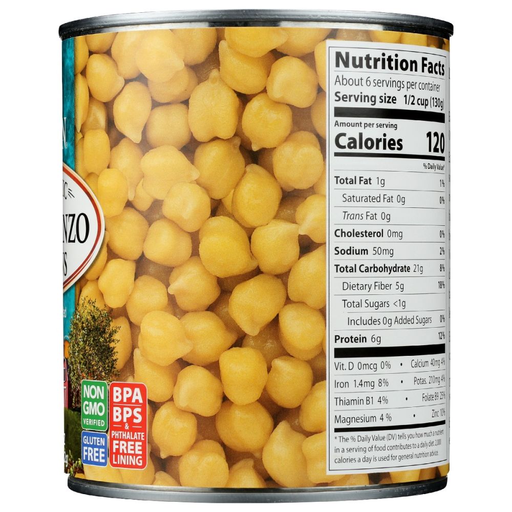 EDEN FOODS: Organic Garbanzo Beans, 29 oz