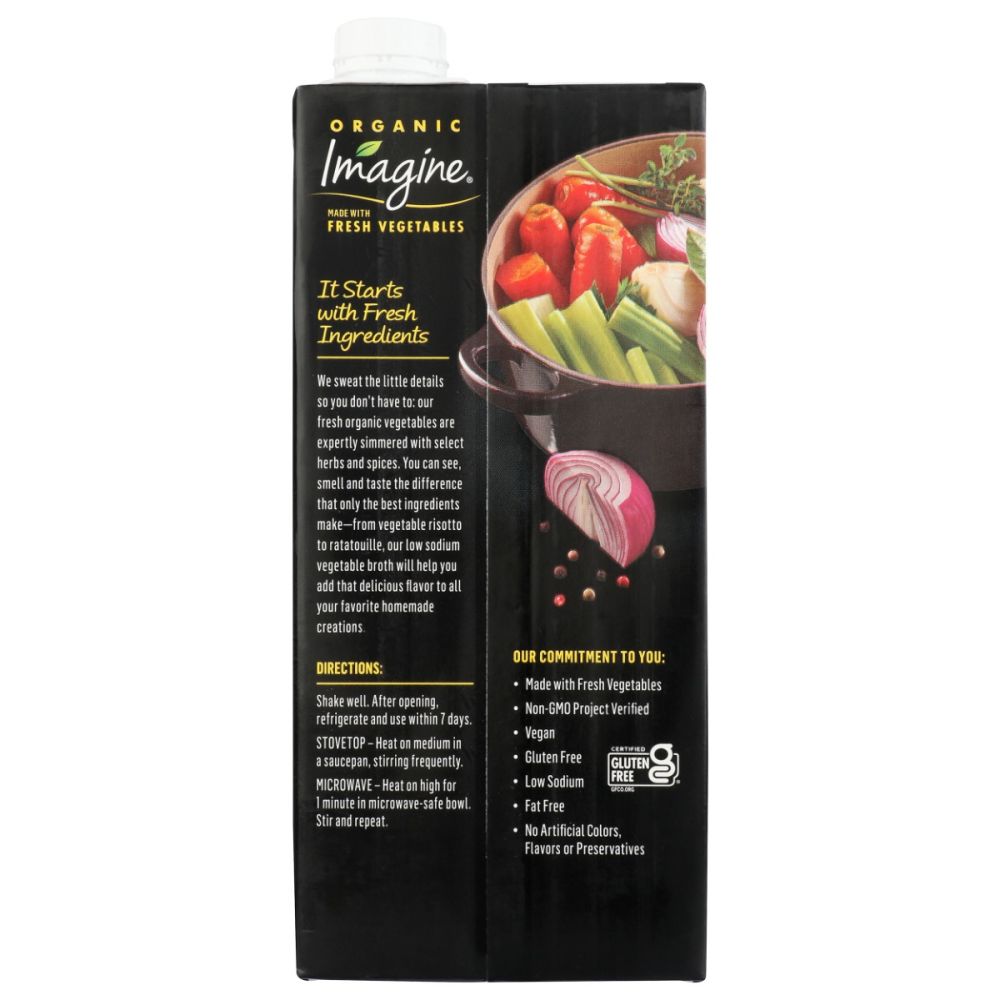 IMAGINE: Low Sodium Vegetable Broth, 32 oz
