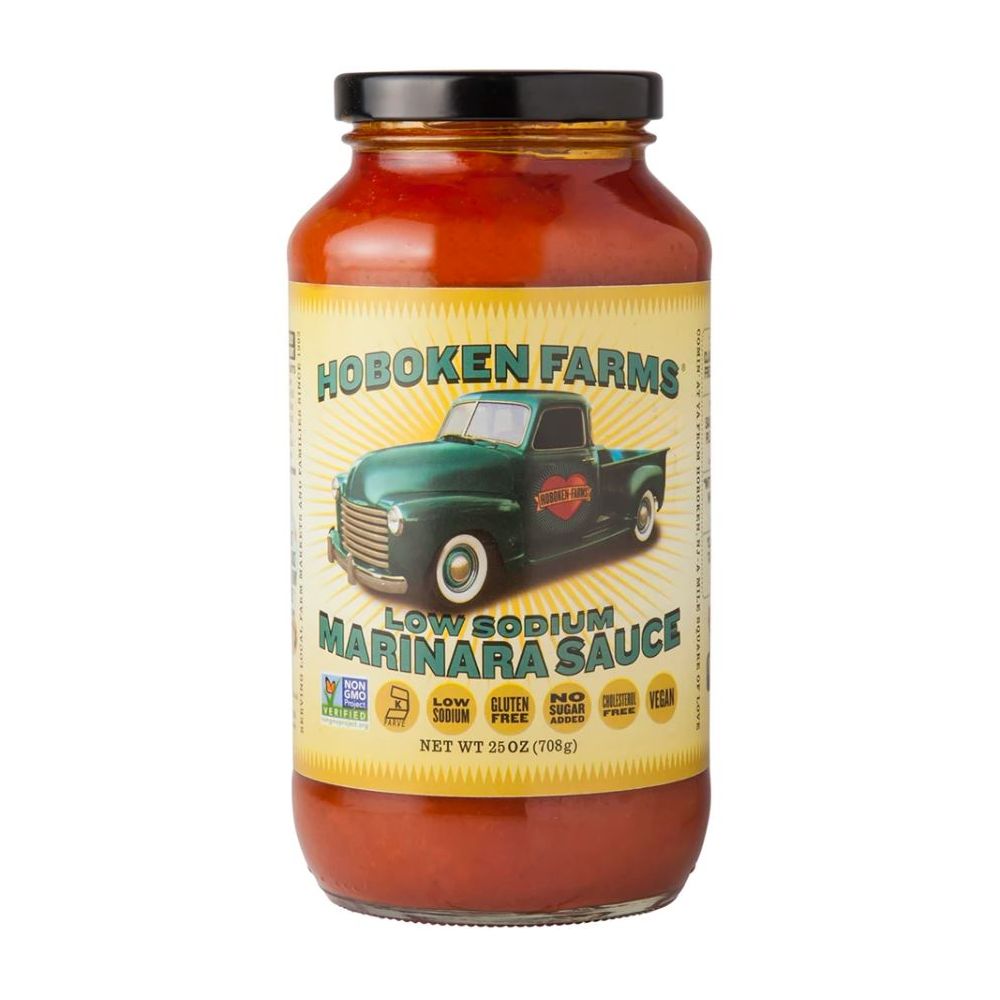 HOBOKEN FARMS: Low Sodium Marinara Sauce, 25 oz