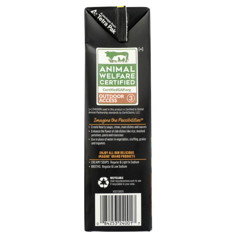 IMAGINE: Low Sodium Free Range Chicken Broth, 32 oz