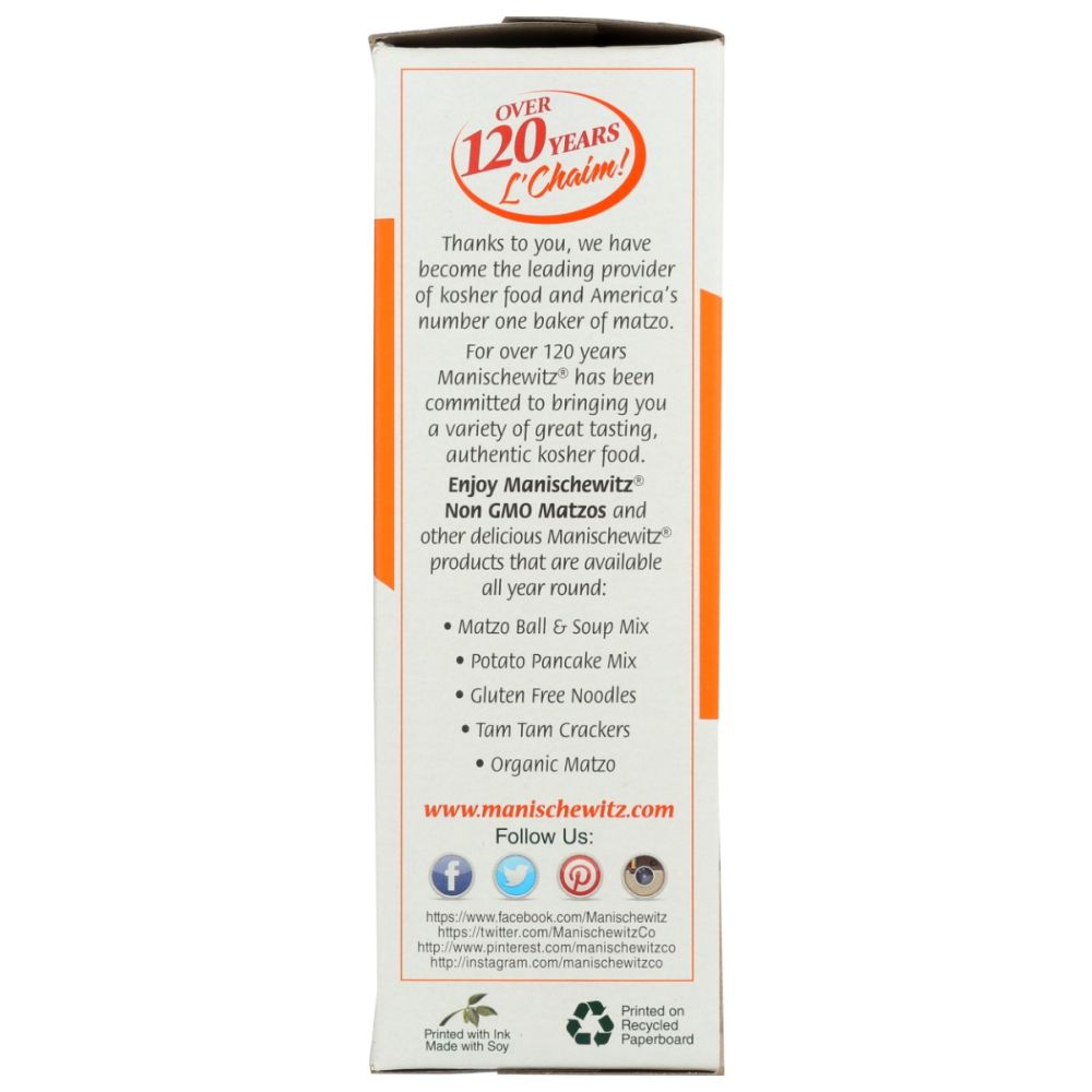 MANISCHEWITZ: Unsalted Matzo, 10 oz