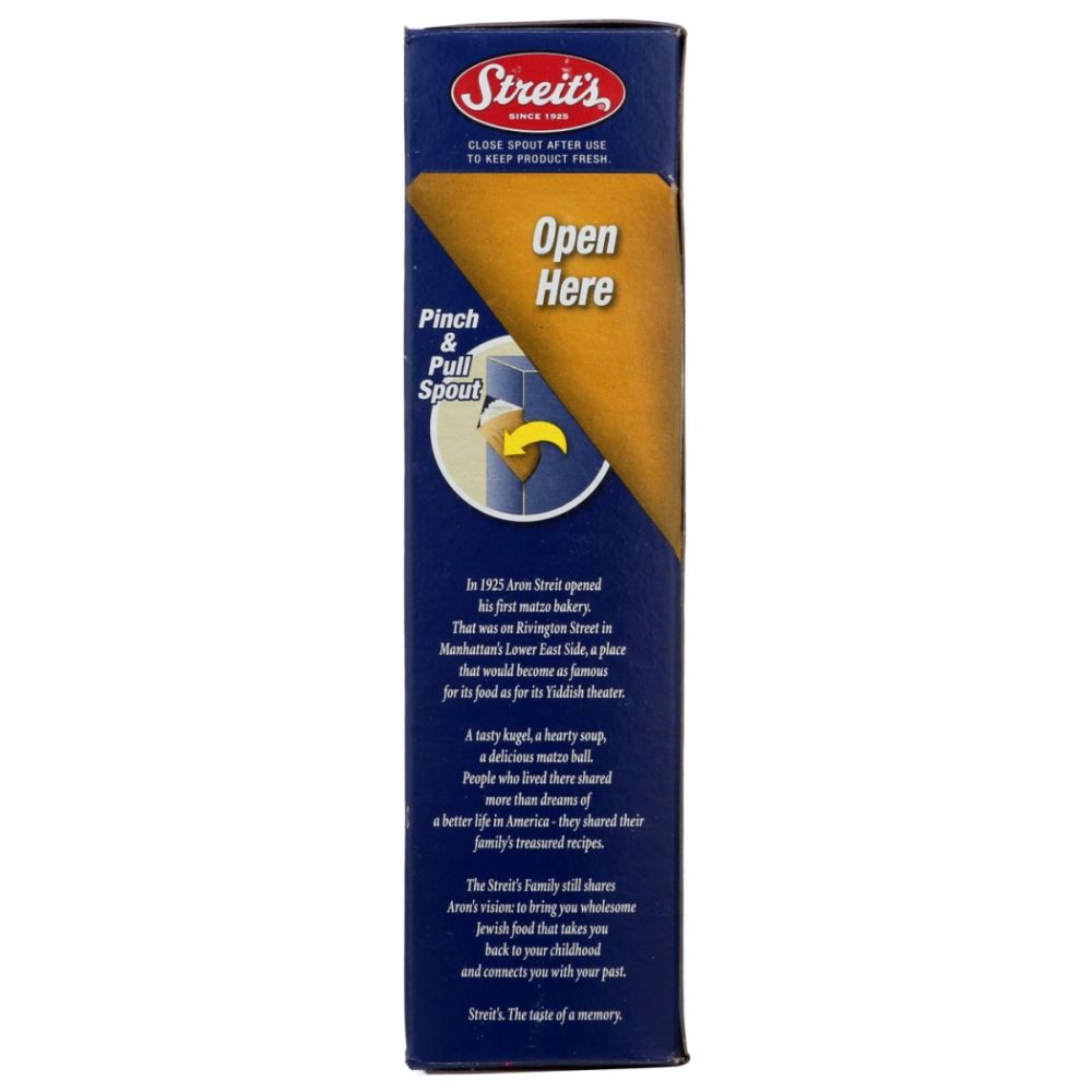 STREITS: Unsalted Matzo Meal, 12 oz
