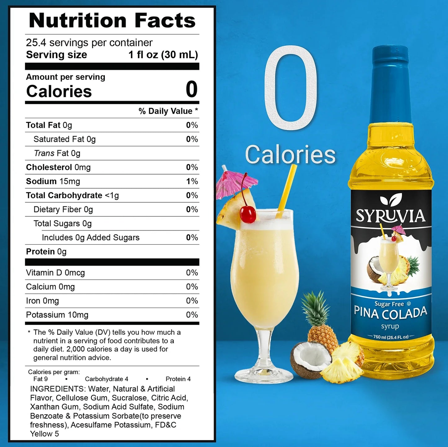 Sugar-Free Pina Colada Syrup