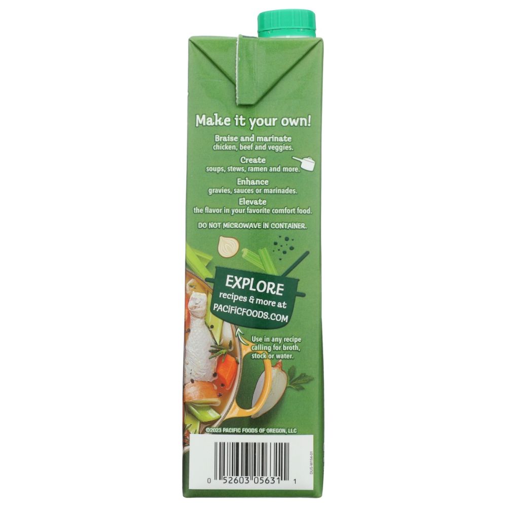 PACIFIC FOODS: Organic Unsalted Chicken Stock, 32 oz