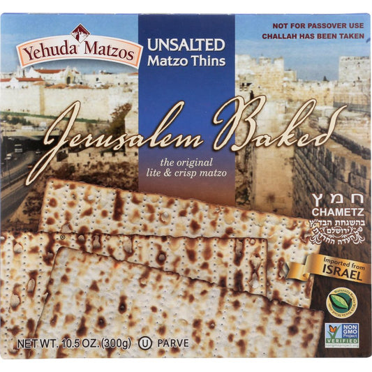 YEHUDA: Unsalted Daily Matzo Thins, 10.5 oz