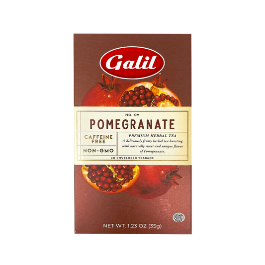 Pomegranate Herbal Tea | 20' Tea Bags | 1.23 oz | Galil