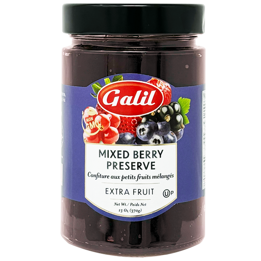 Mixed Berry Preserve | Fruit Jam | 13 oz | Galil