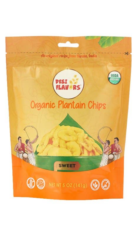 Naturally Sweet Organic Plantain Chips, 5 oz.