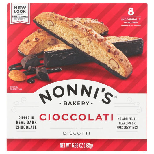 NONNIS: Cioccolati Biscotti, 6.88 oz