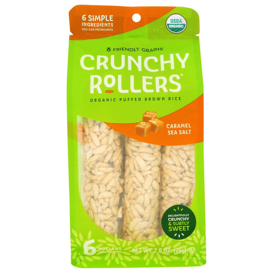 BAMBOO LANE: Crunchy Rice Rollers Organic Caramel Sea Salt, 2.6 oz