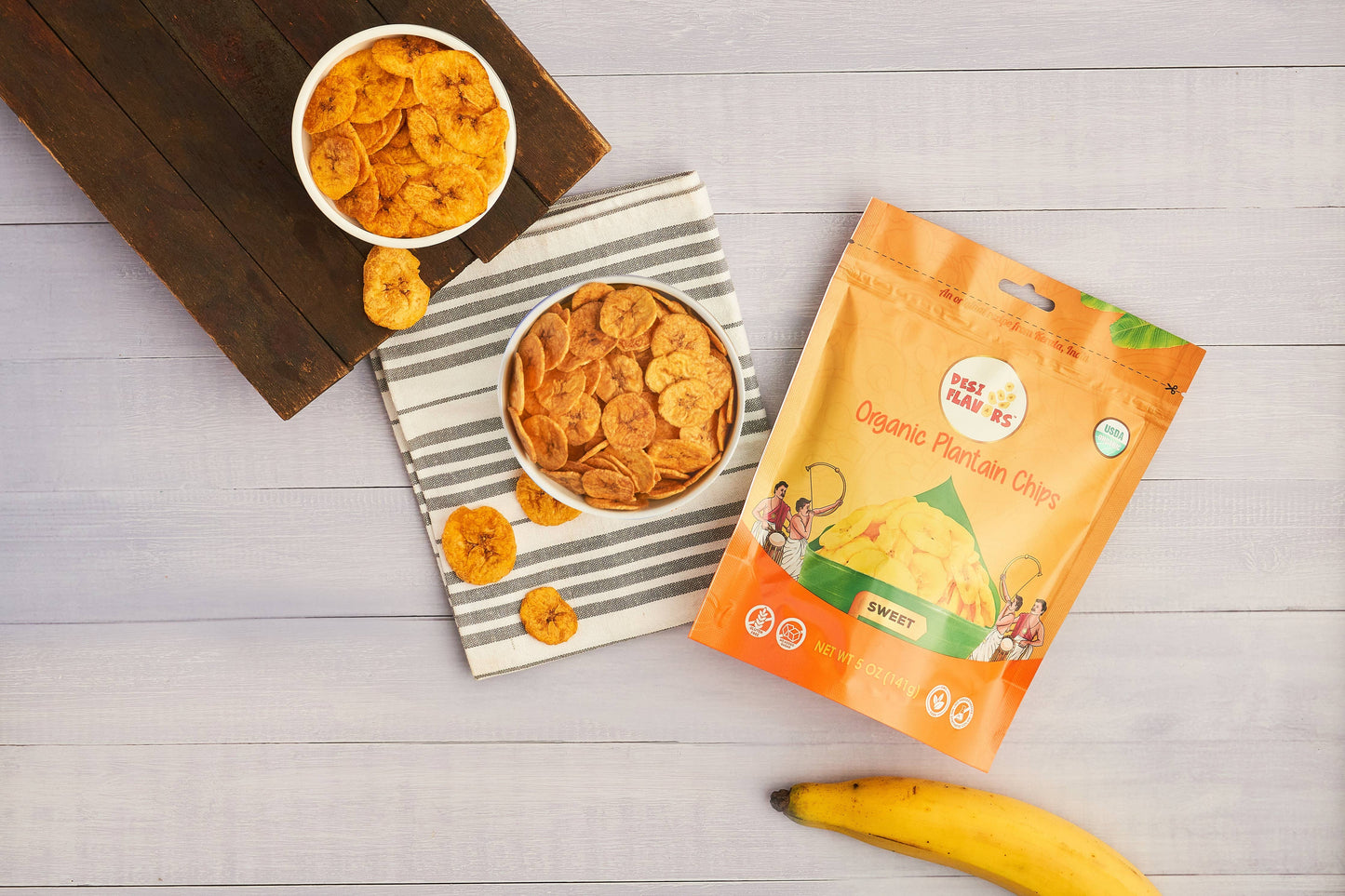 Naturally Sweet Organic Plantain Chips, 5 oz.