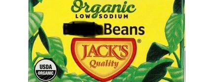 JACKS QUALITY: Organic Low Sodium Butter Beans, 13.4 oz