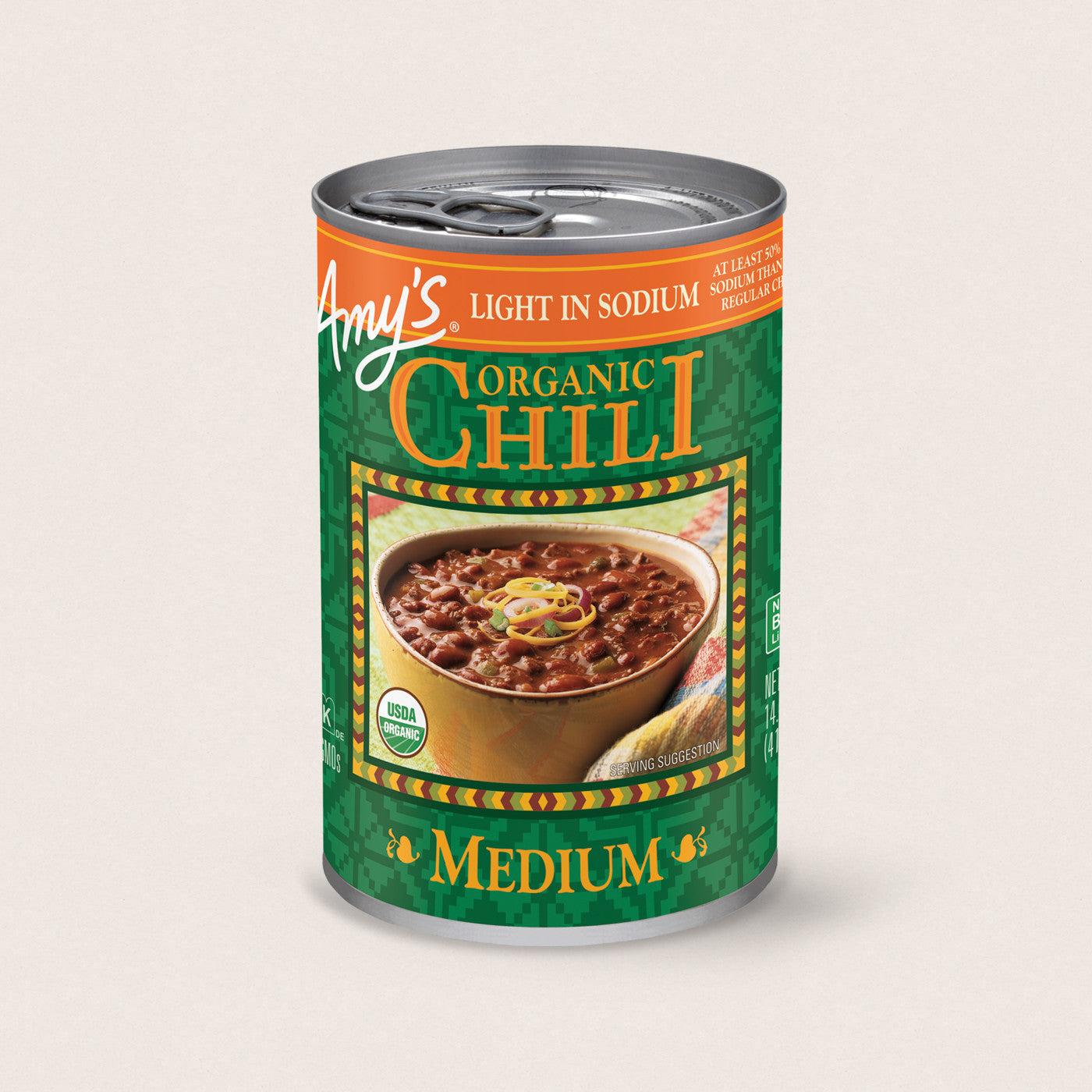 AMYS: Chili Lite Sodium Spicy Gluten Free, 14.7 oz