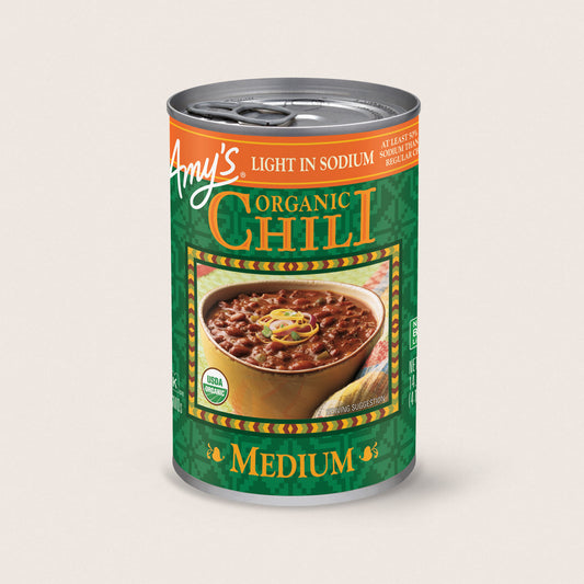 AMYS: Chili Lite Sodium Spicy Gluten Free, 14.7 oz