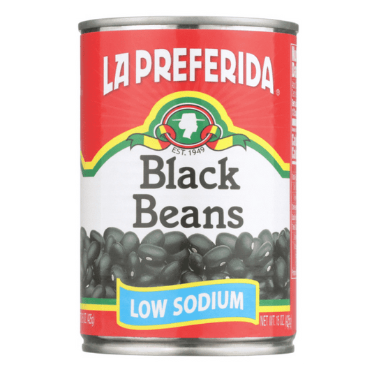 LA PREFERIDA: Bean Blk Low Sodium, 15 oz