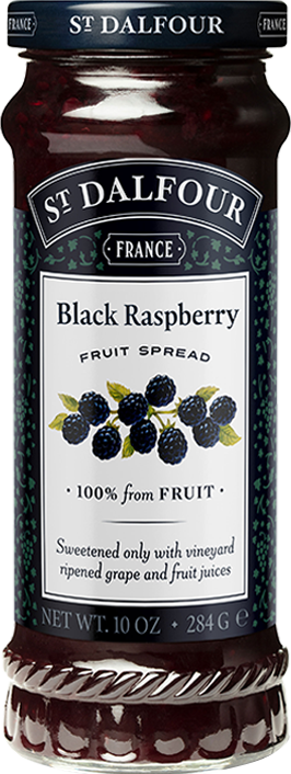 ST DALFOUR: Black Raspberry Fruit Spread, 10 oz