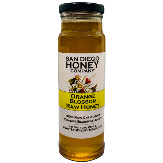 SAN DIEGO HONEY COMPANY: Raw Orange Blossom Honey, 12 oz