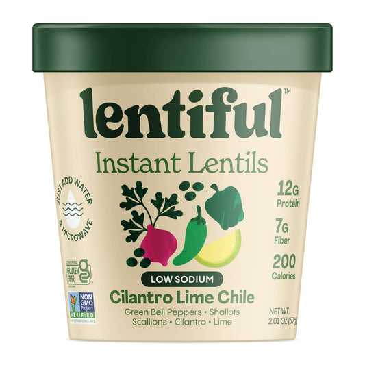 Low Sodium Cilantro Lime Chile Instant Lentils