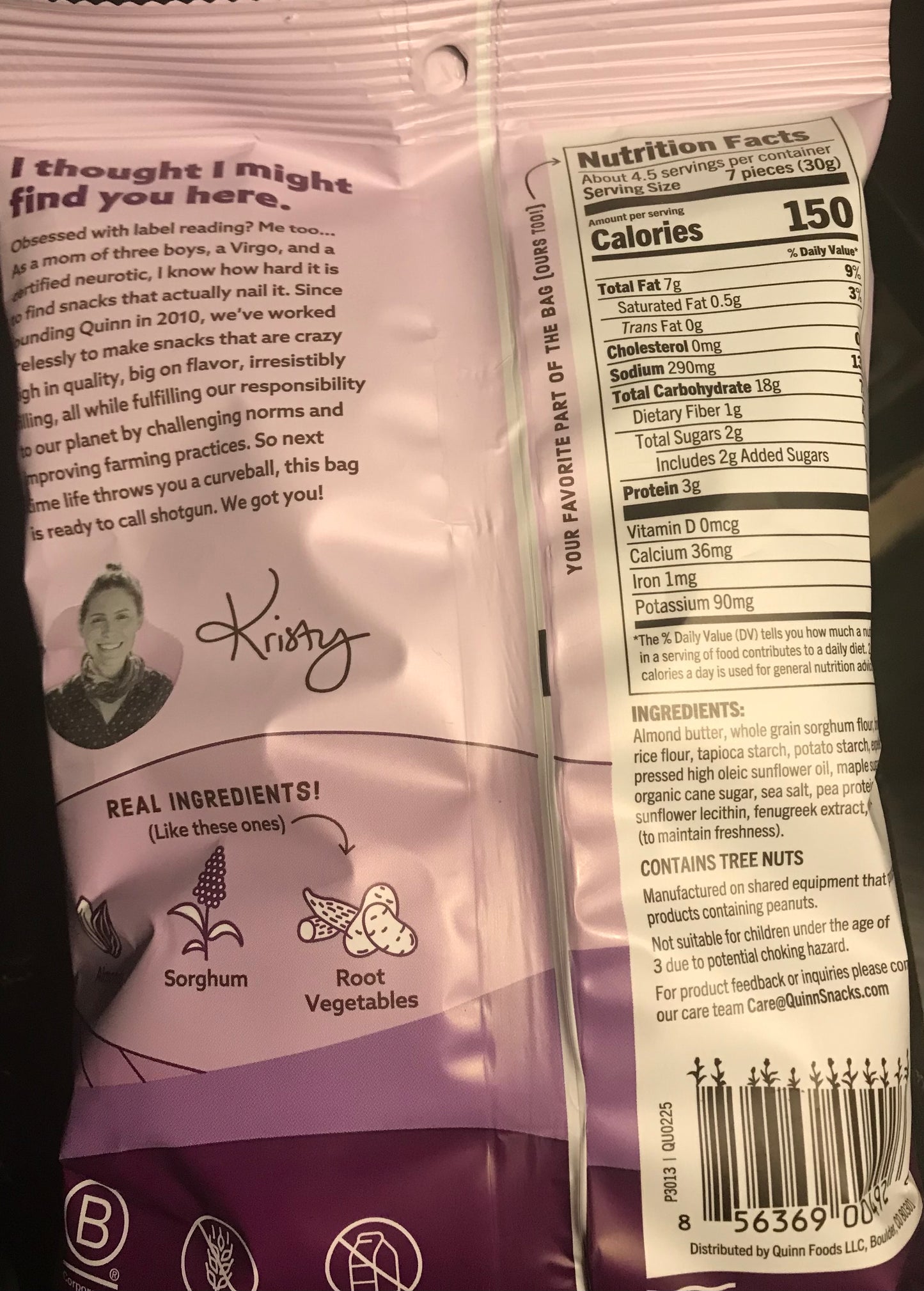 Quinn Maple Almond Butter Filled Pretzel Nuggets