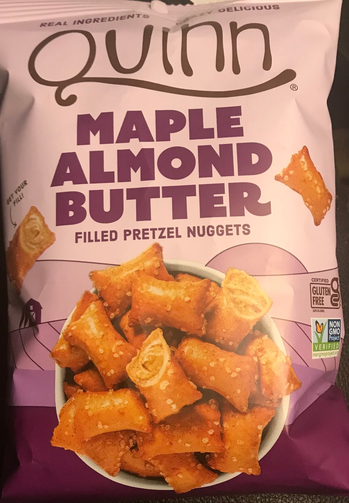 Quinn Maple Almond Butter Filled Pretzel Nuggets