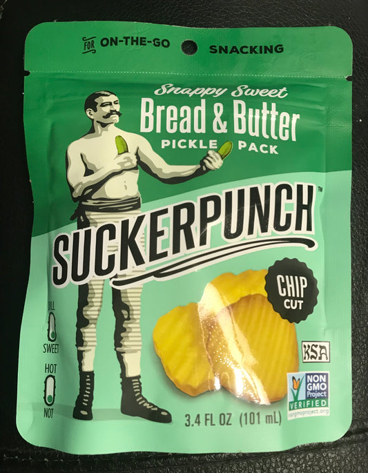 SUCKERPUNCH PICKLE CHIPS BREAD BUTTER 3.4 oz