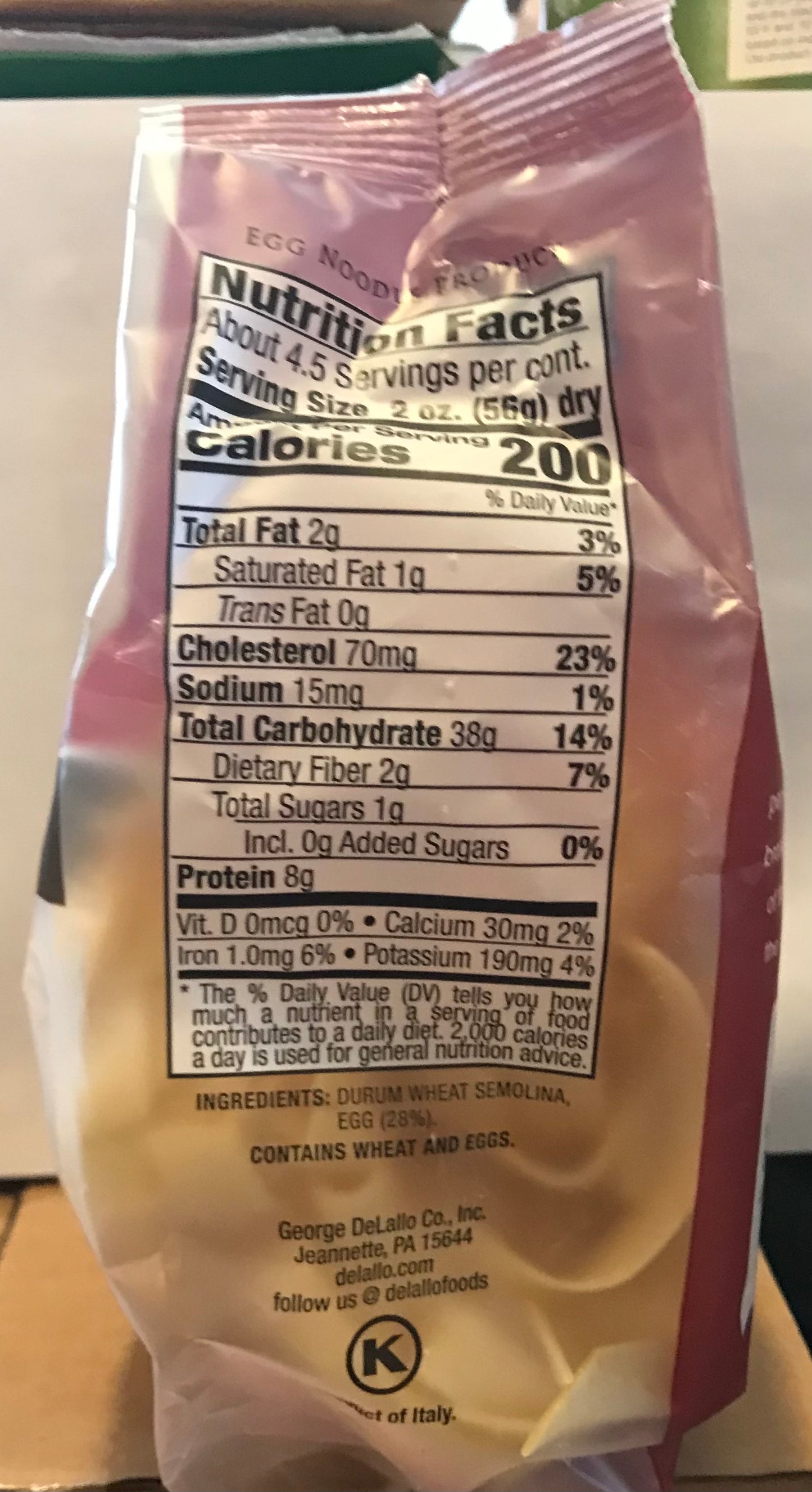 Dellalo Pappardelle Egg Pasta