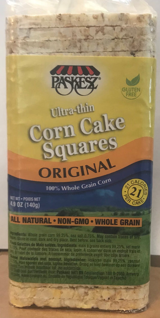 Paskesz Ultra-thin Corn Cake Squares, 4.9 oz.