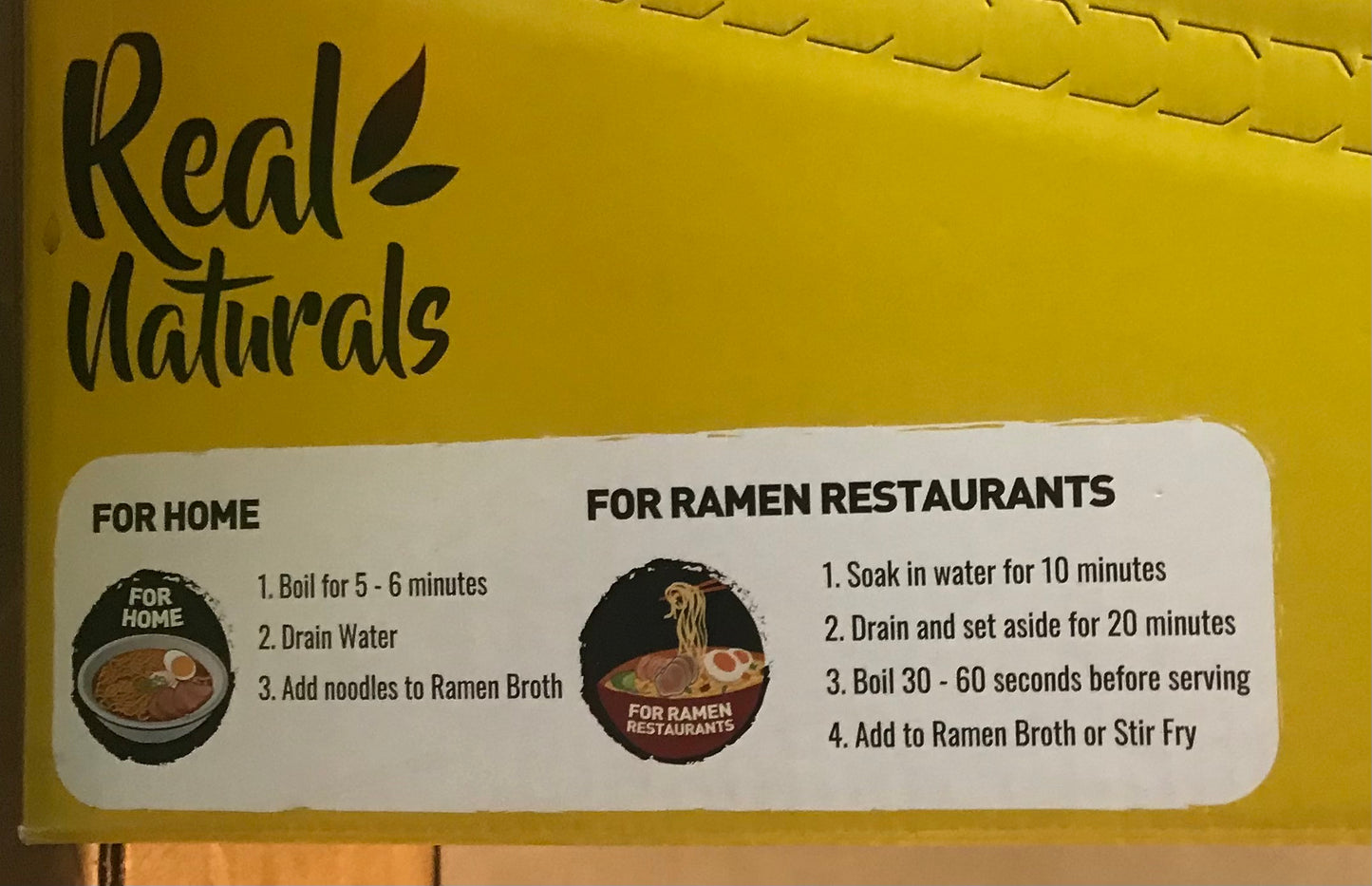 Real Naturals Gluten Free Ramen Noodles