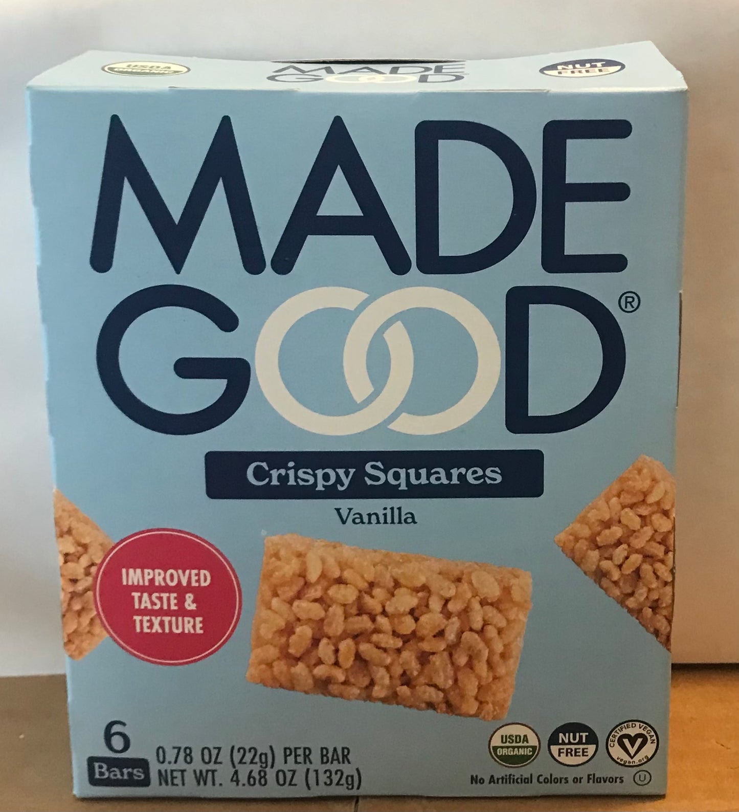 Made Good Crispy Squares, Vanilla, box of 6