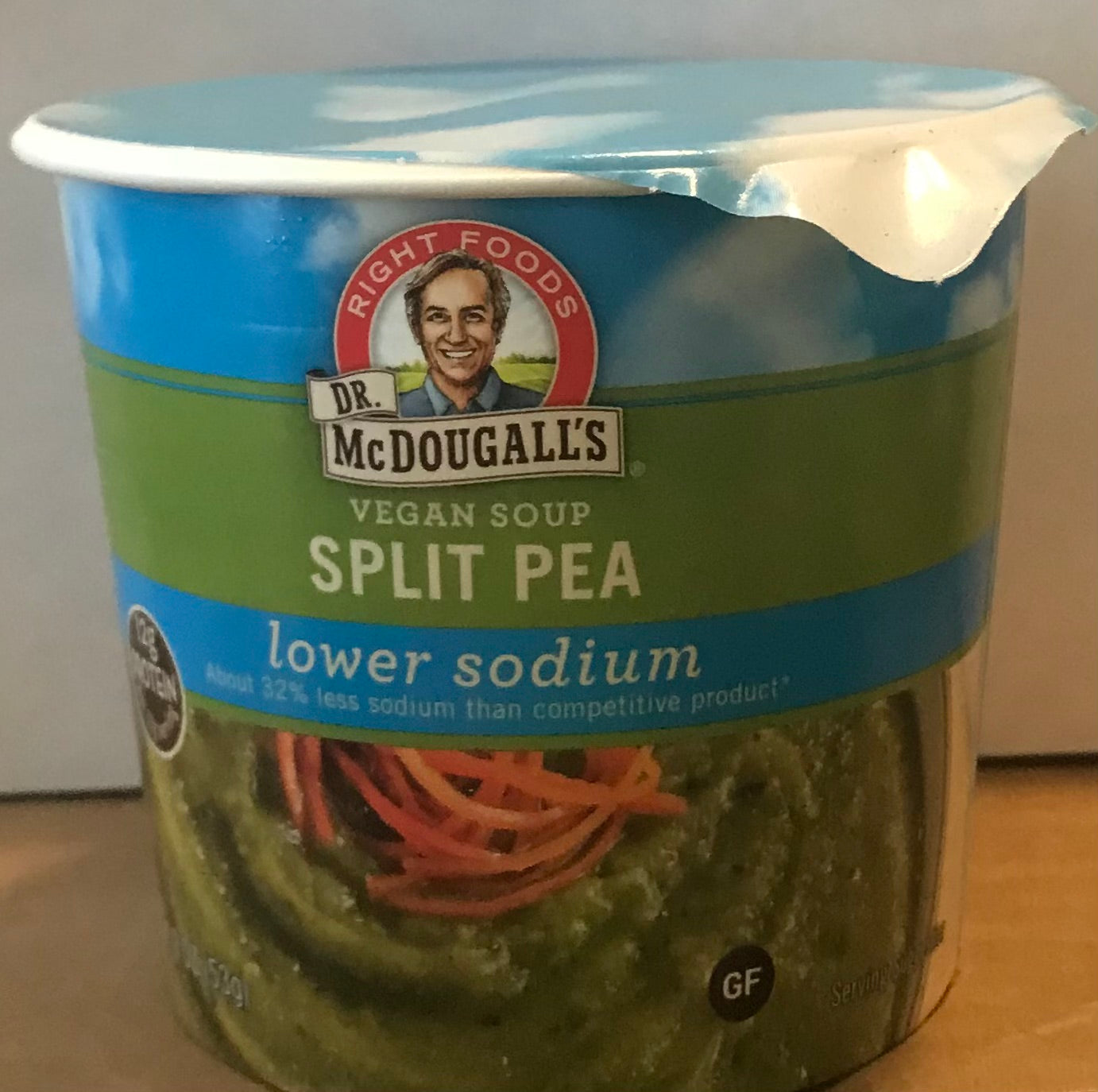 Dr. Mcdougall's Vegan Split Pea Lower Sodium Soup Cup