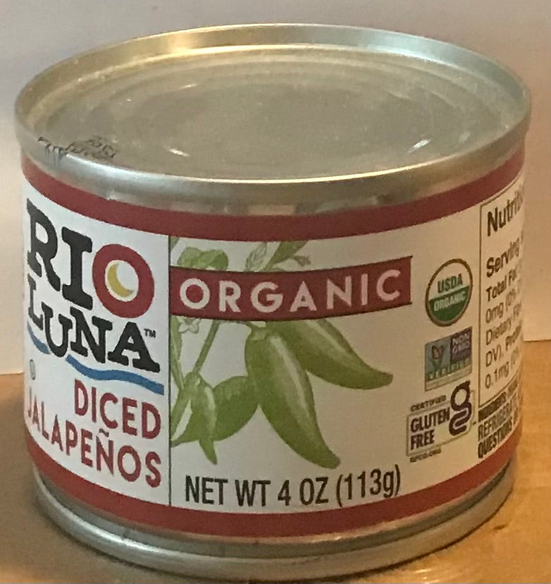 Rio Luna Organic Diced Jalapenos - 4 oz