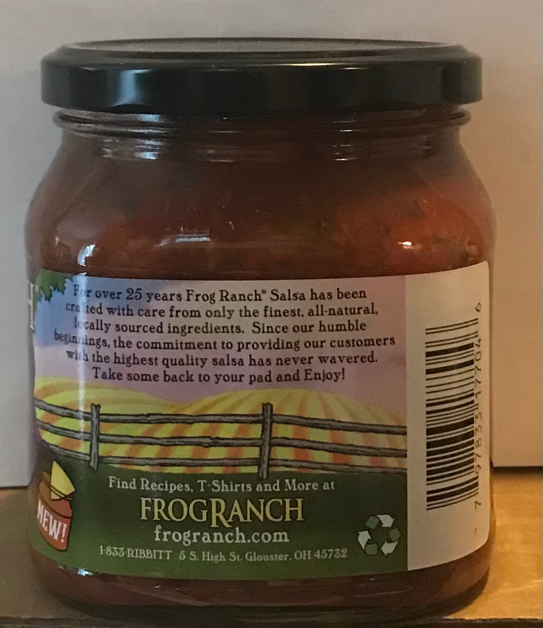 Frog Ranch smoked Jalapeño Salsa, 16 oz.