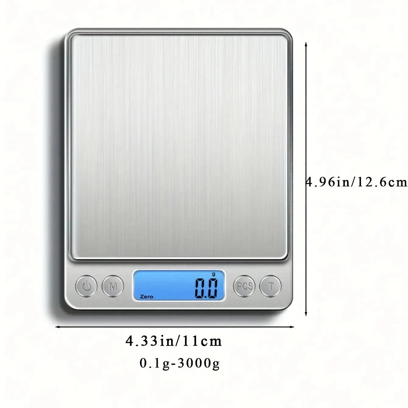 Digital Kitchen Scale 3000g/ 0.1g Small Food Scales Digital Weight, Gram and Oz