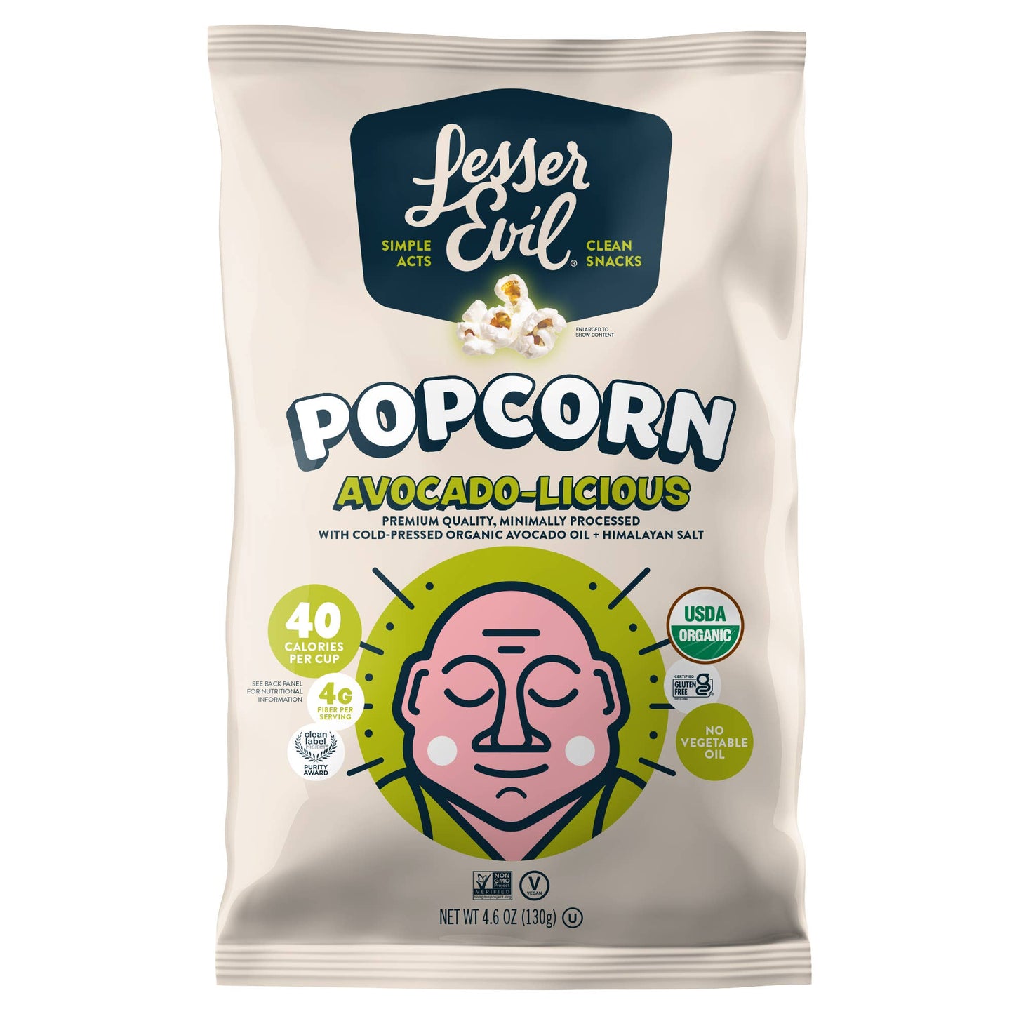 Organic Popcorn, Avocado-licious 4.6 oz