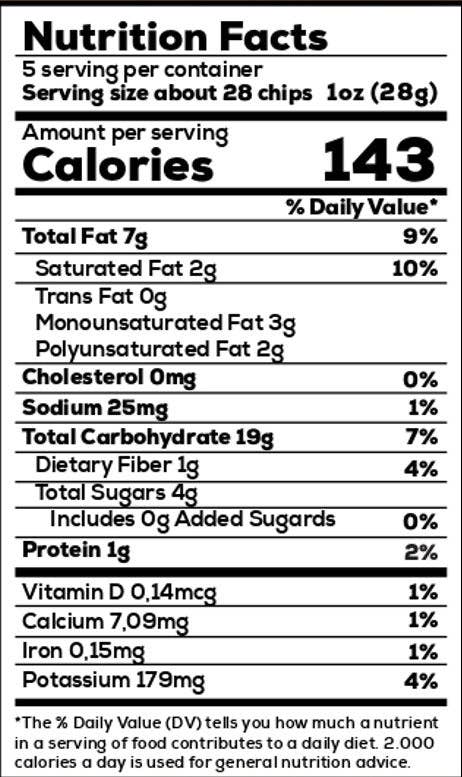 Naturally Sweet Organic Plantain Chips, 5 oz.