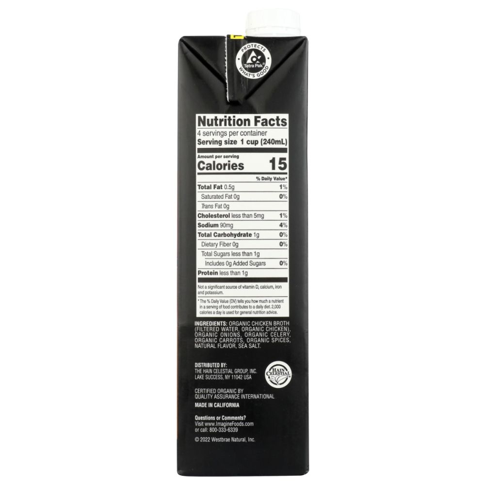 IMAGINE: Low Sodium Free Range Chicken Broth, 32 oz