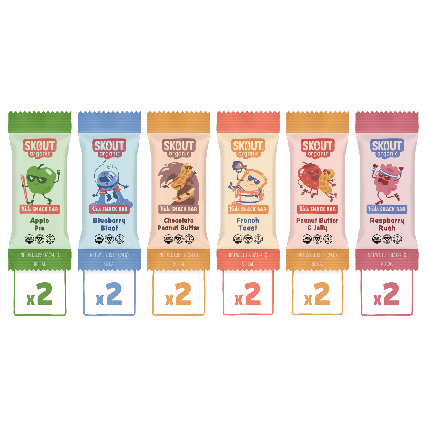 Skout Organic Kids Bar Sample Pack